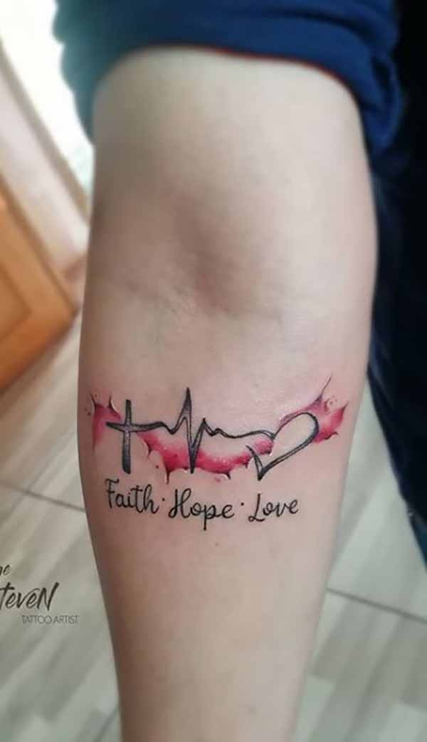 Faith Hope Love Heart Tattoo Design Tattoo Design
