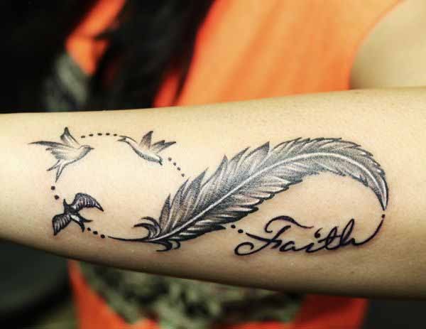 Heart Faith Love & Hope Collar Bone Tattoo Design Tattoo Design