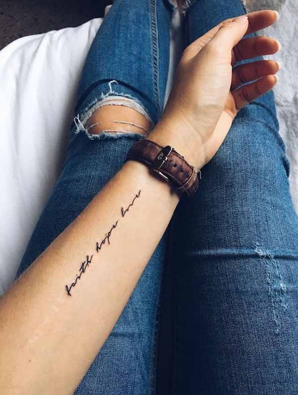 "I am who you say I am!" Cross Wrist Faith Tattoo Design Tattoo Design