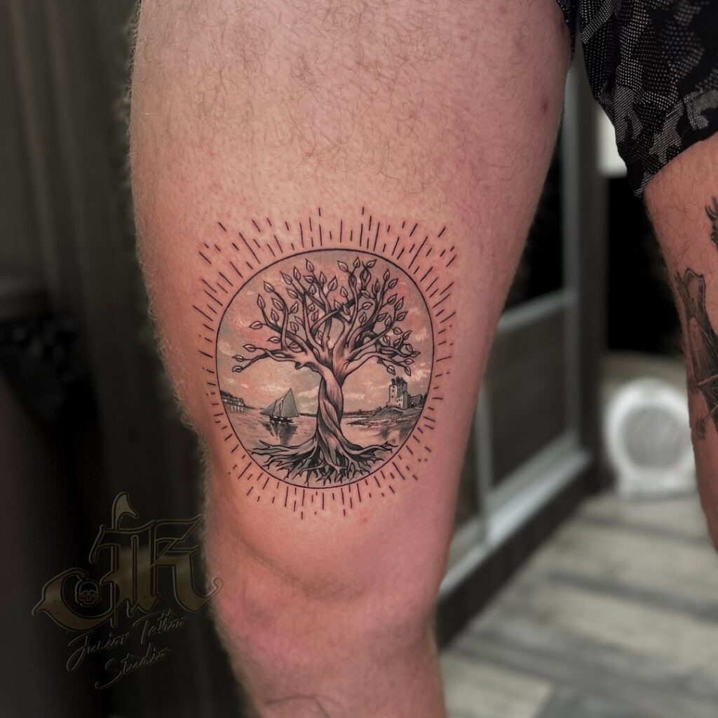 Chest Family Tree Tattoo Tattoo Design