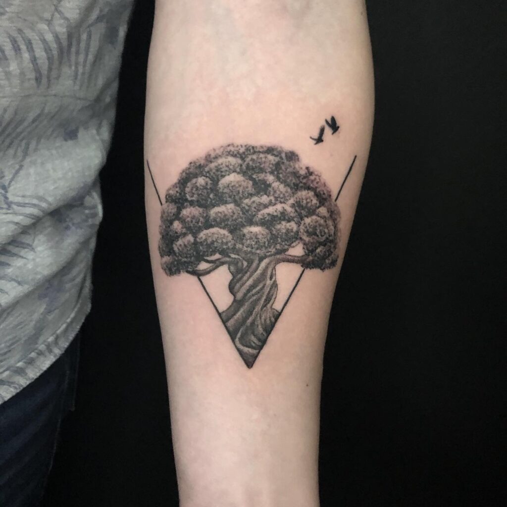 Colorful Family Tree Tattoo Tattoo Design