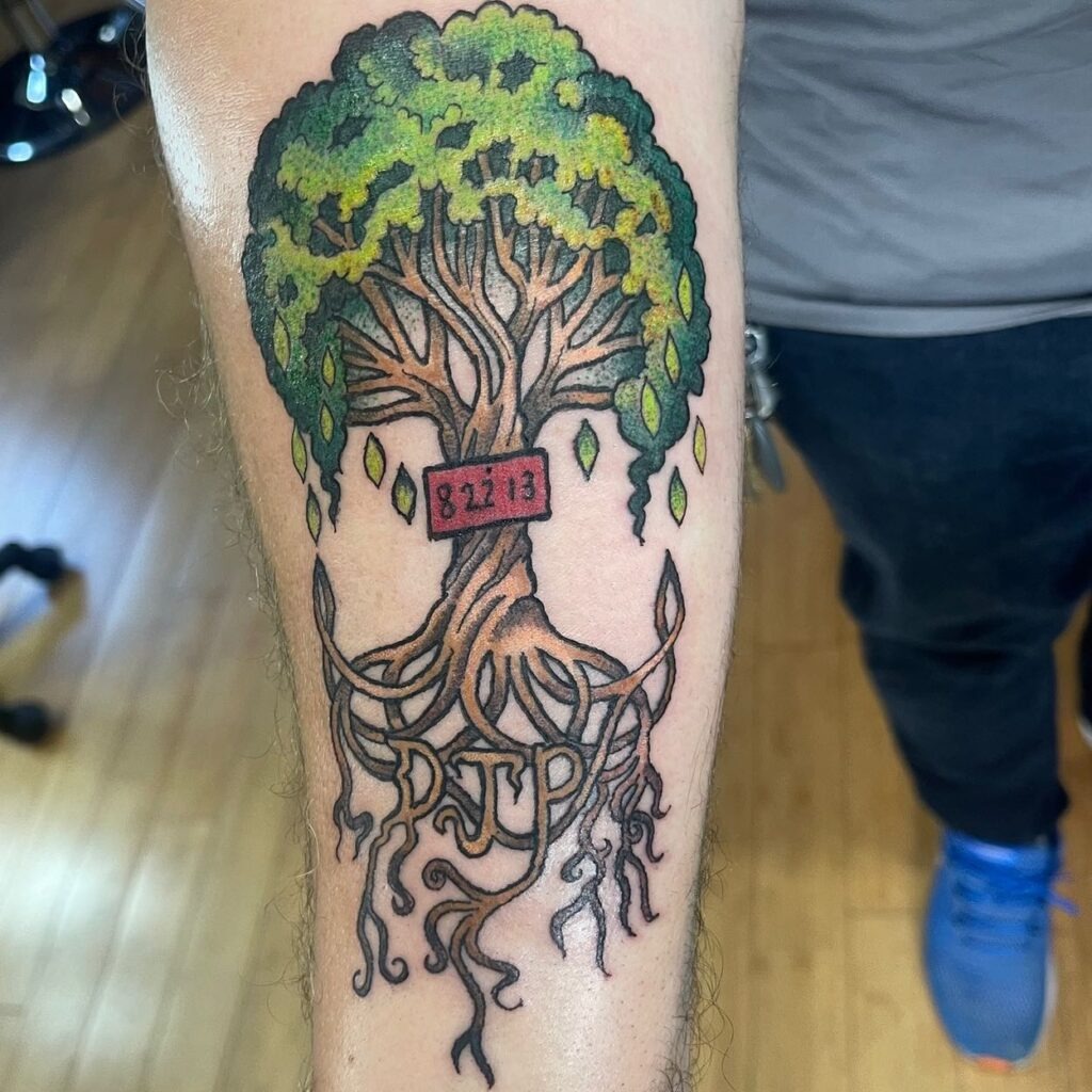 Crescent Family Tree Tattoo Tattoo Design