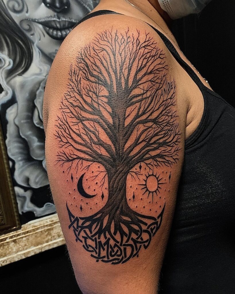 Enchanted Family Tree Tattoo Tattoo Design
