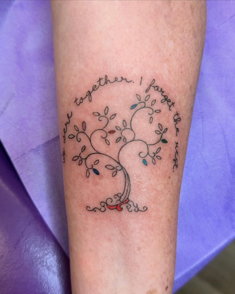 Full-Back Family Tree Tattoo Tattoo Design