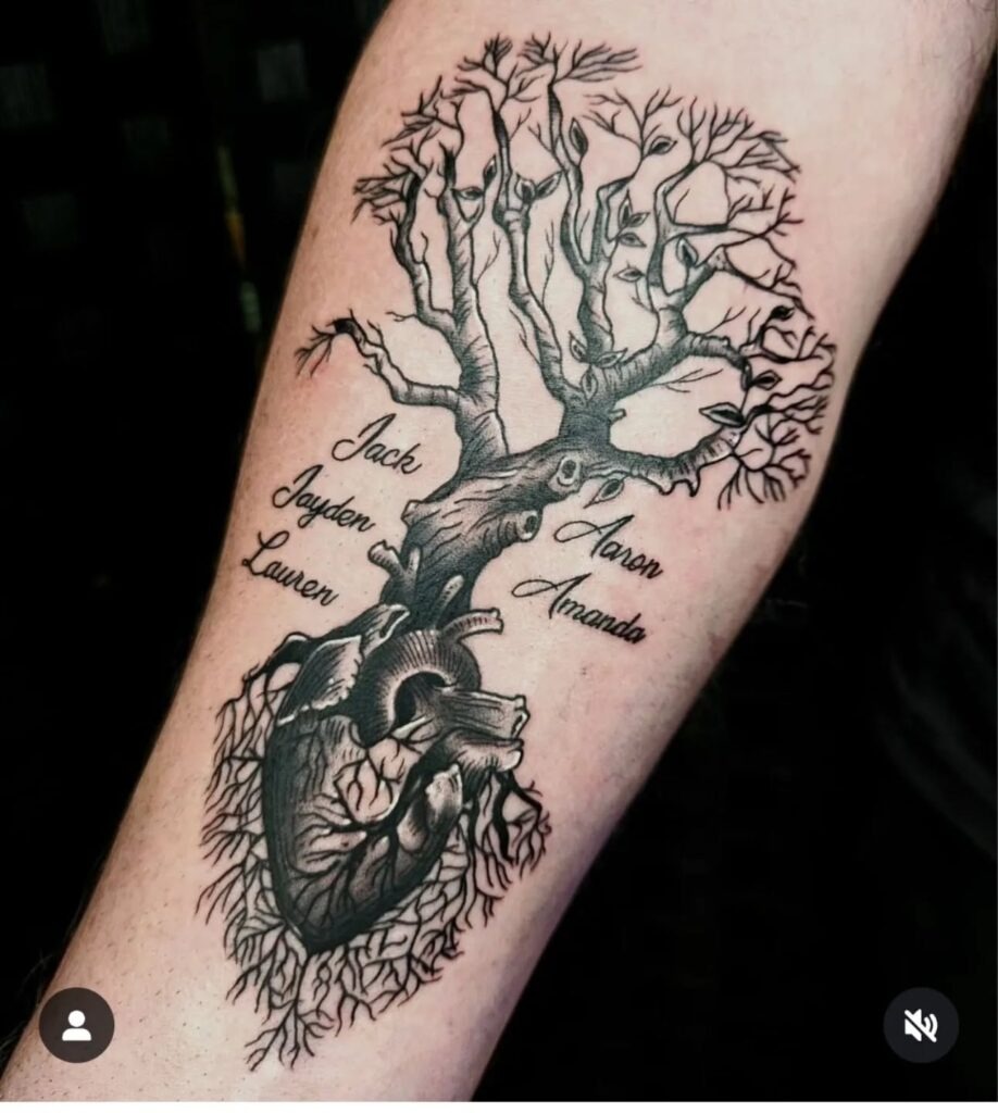 Minimalist Armband Family Tree Tattoo Tattoo Design