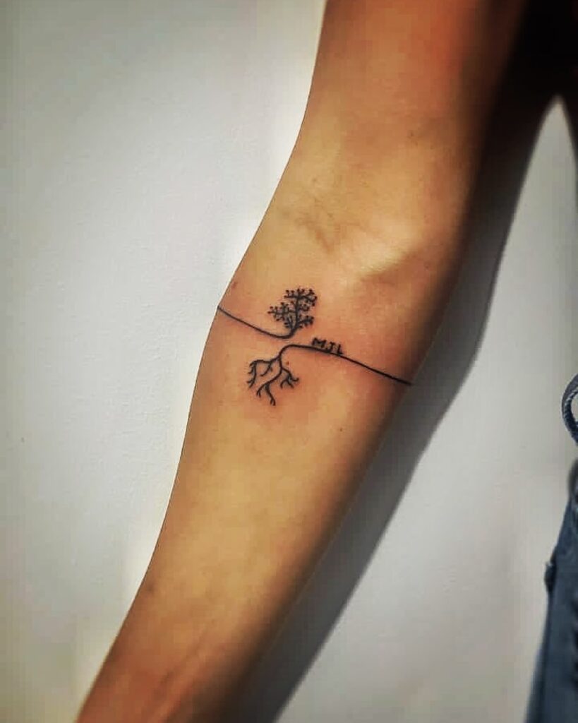 Minimalist Family Tree Tattoo Tattoo Design