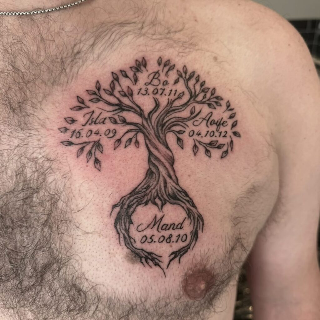 Peace Symbol Family Tree Tattoo Tattoo Design