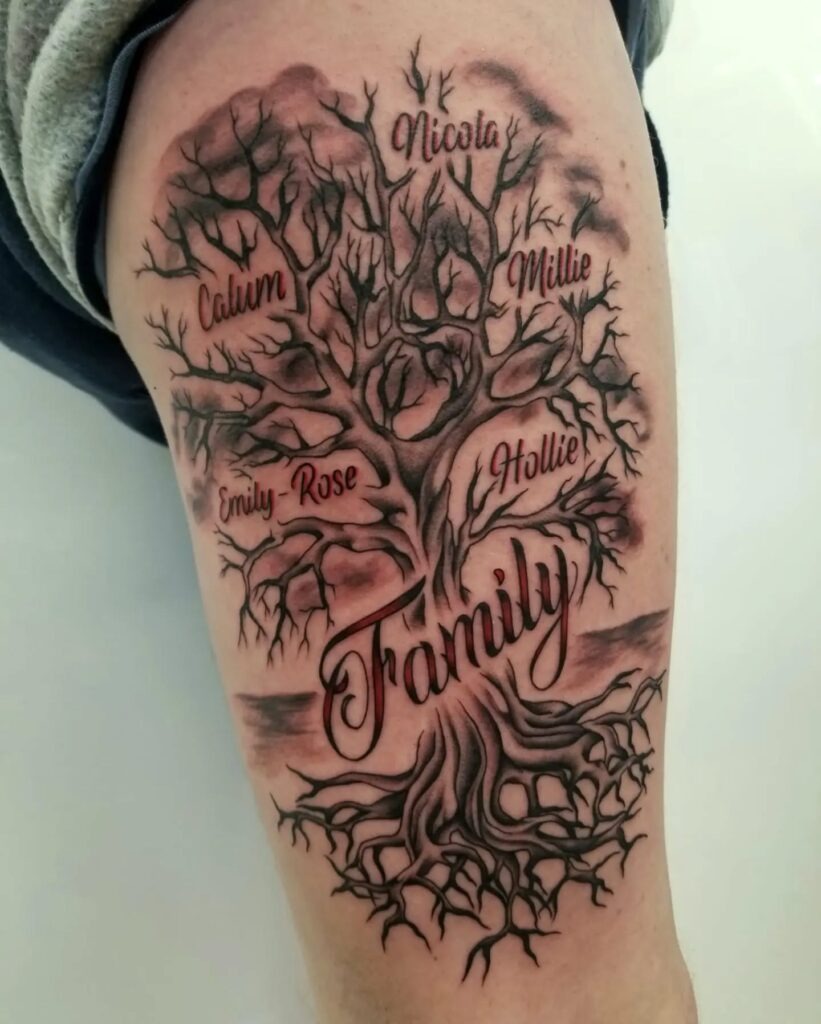 Personalized Family Tree Tattoo Tattoo Design