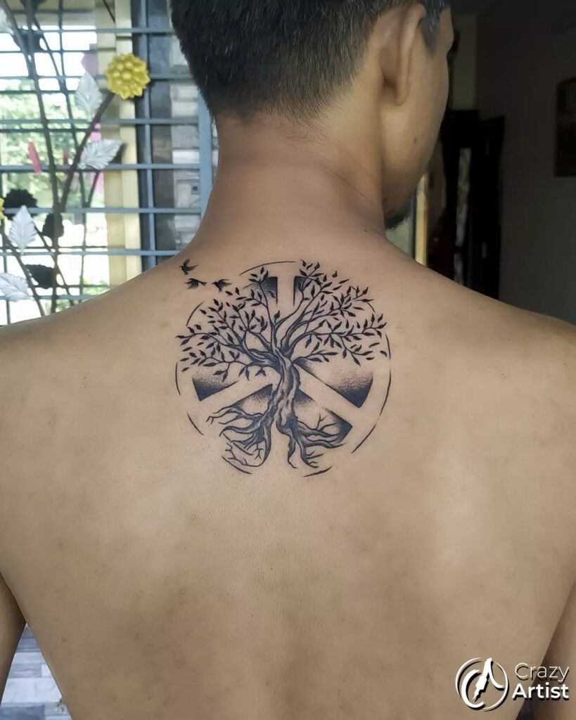 Silhouette Family Tree Tattoo Tattoo Design