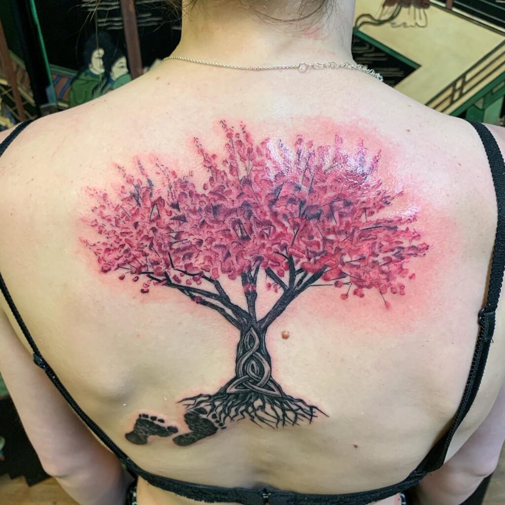 Watercolor Family Tree Tattoo Tattoo Design