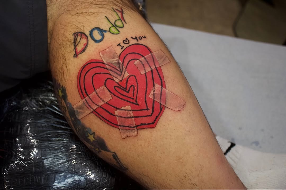 A heartfelt tribute through inked art Tattoo Design