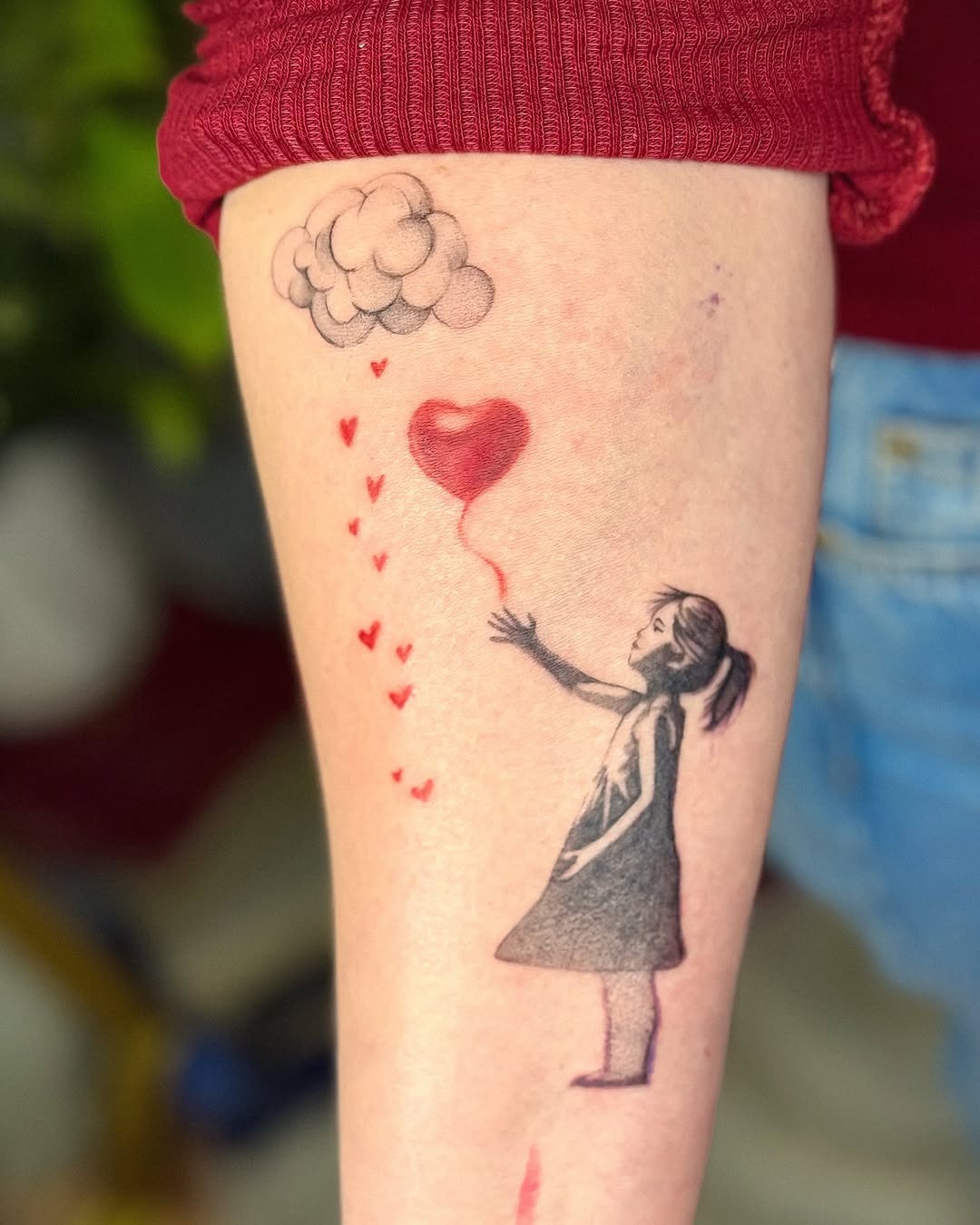 A whimsical tribute to father-daughter bonds Tattoo Design