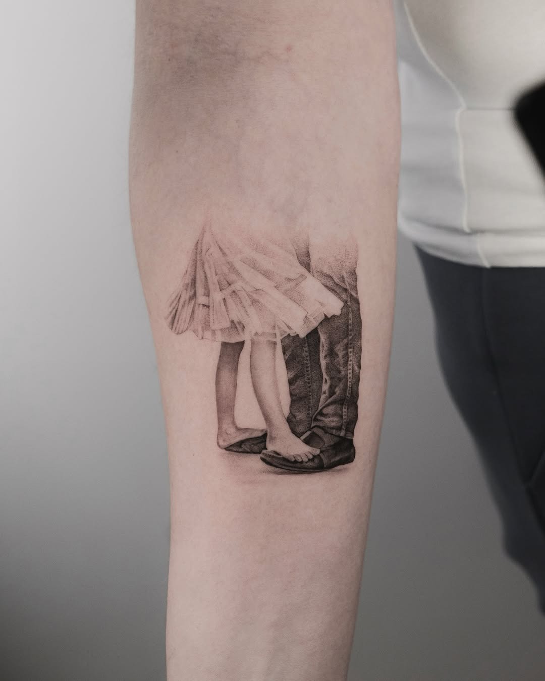 Eternal bond through feet and love Tattoo Design