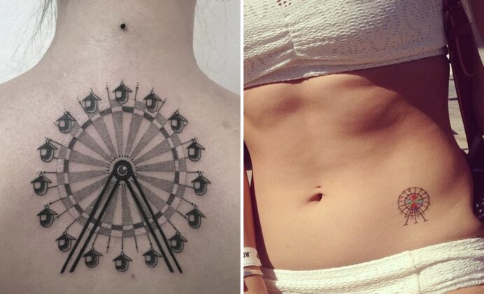 32+ Ferris Wheel Tattoo Ideas That Stand Out with Effortless Elegance