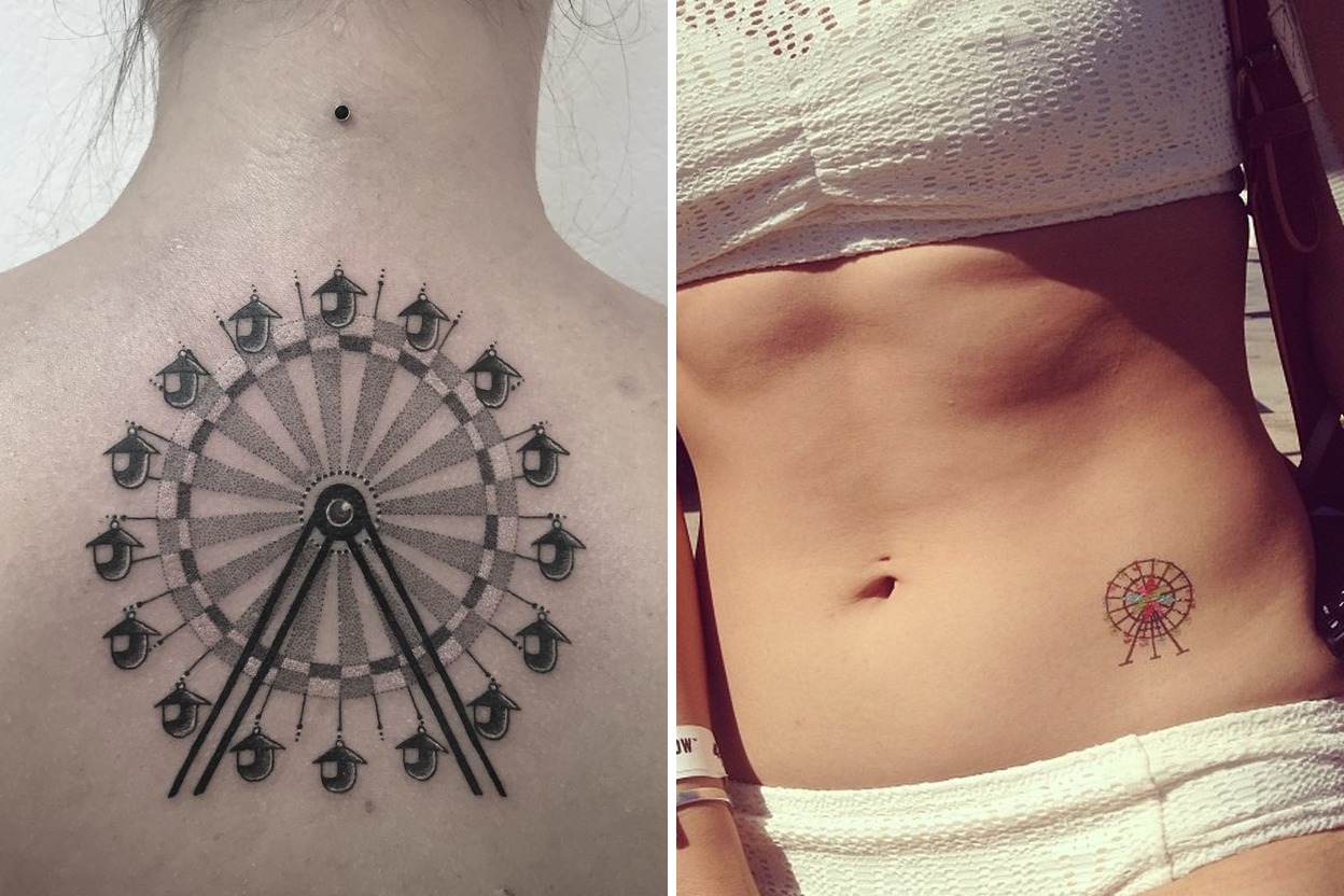 32+ Ferris Wheel Tattoo Ideas That Stand Out with Effortless Elegance Featured Lookbook Collage