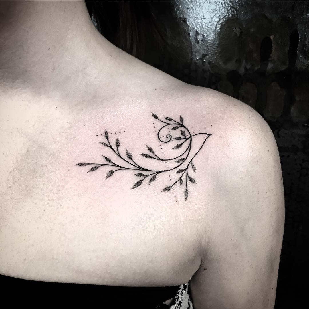Elegant Fibonacci-inspired floral tattoo design Tattoo Design