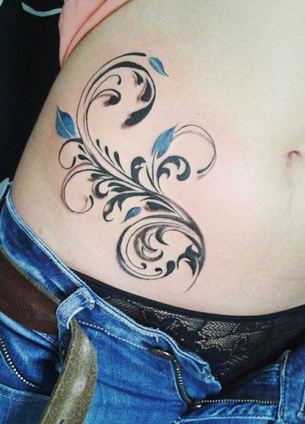 Delicate Side Filigree Tattoo Tattoo Design