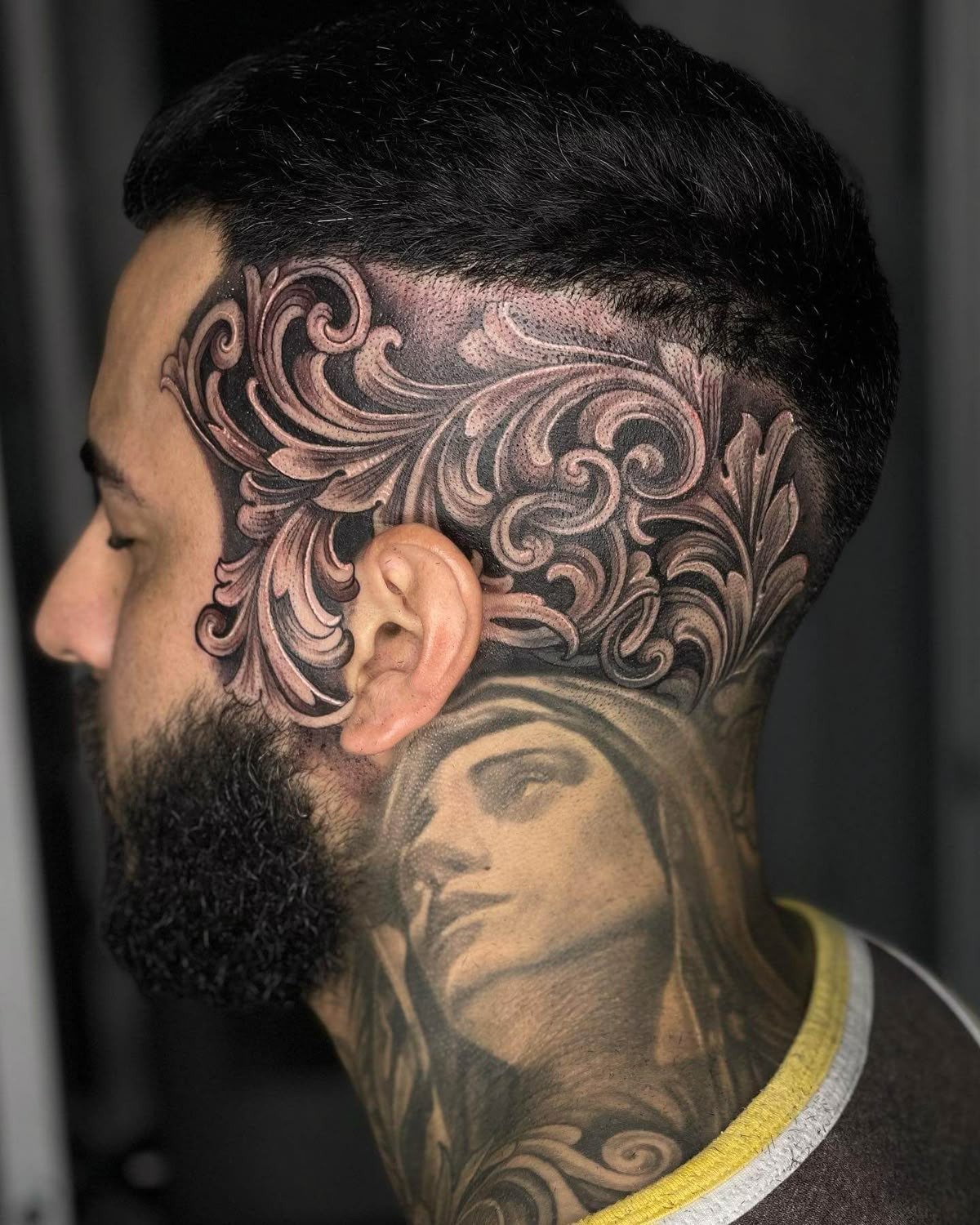 Filigree Head Tattoo Tattoo Design