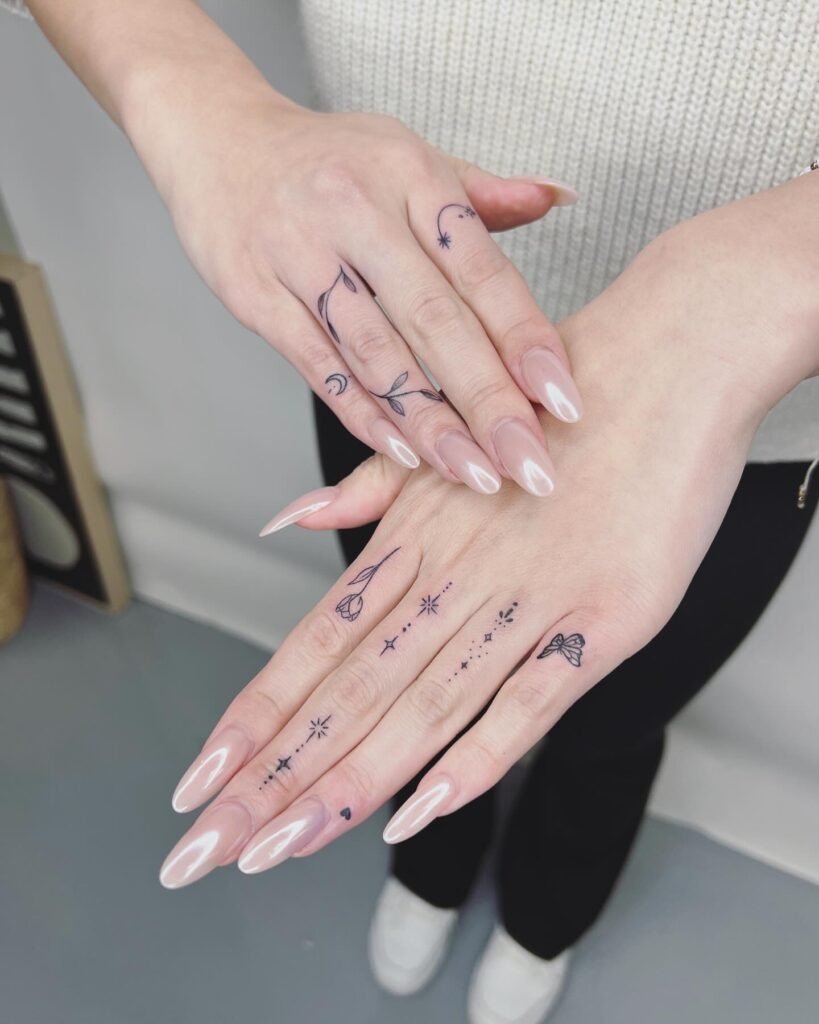 Bold Dagger Finger Tattoo Tattoo Design