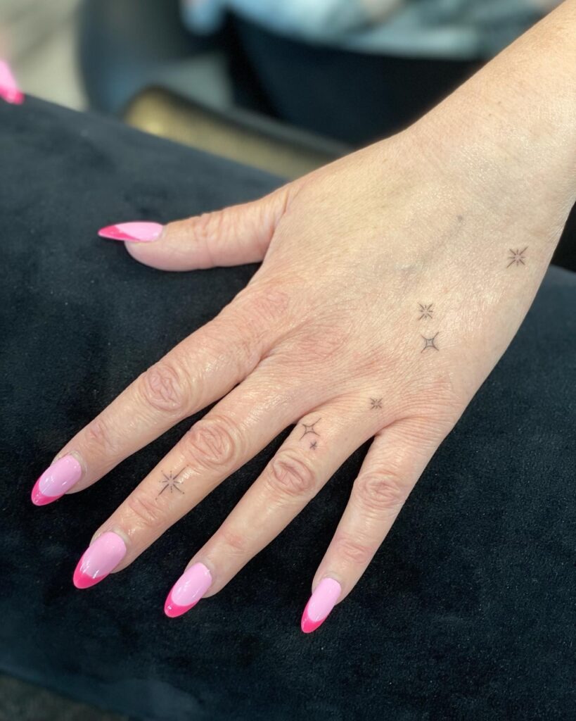 Matching Minimalist Heart Finger Tattoos Tattoo Design