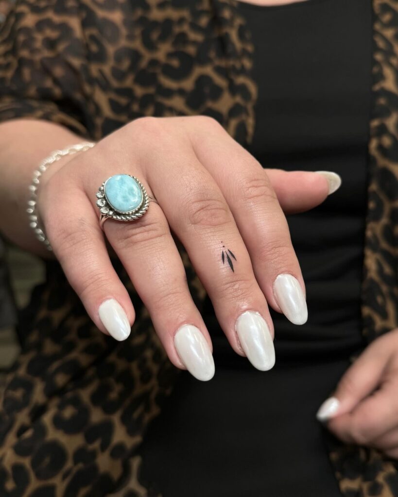 Minimalist Crescent Moon Finger Tattoo Tattoo Design