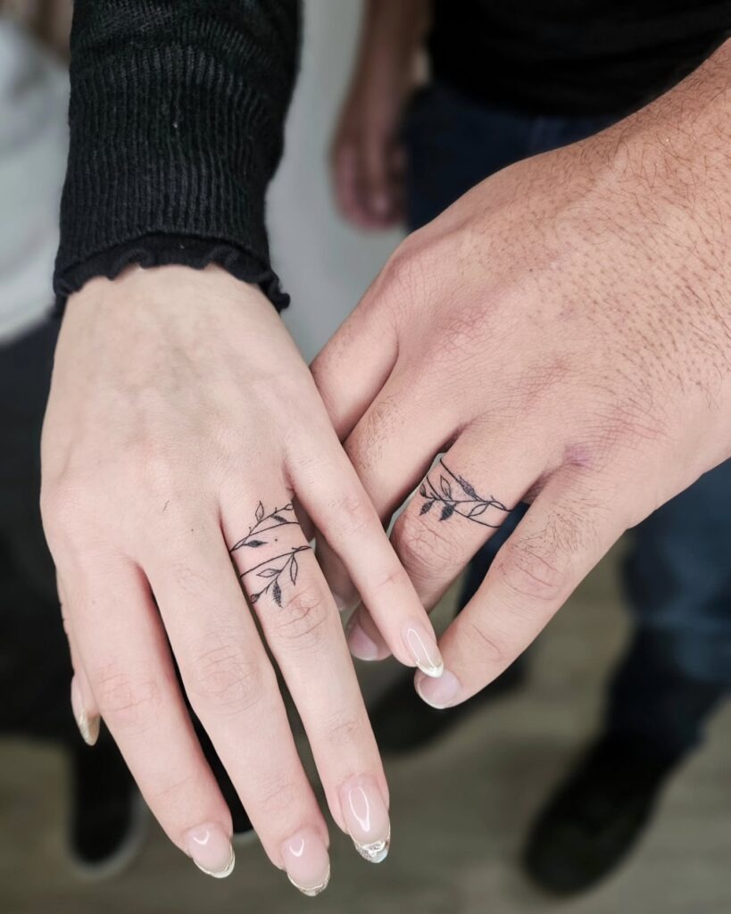 Rosary-Inspired Finger Tattoo Tattoo Design
