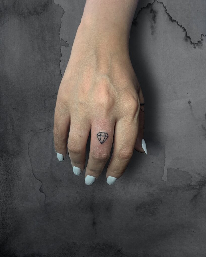Simple Leaf Finger Tattoo Tattoo Design