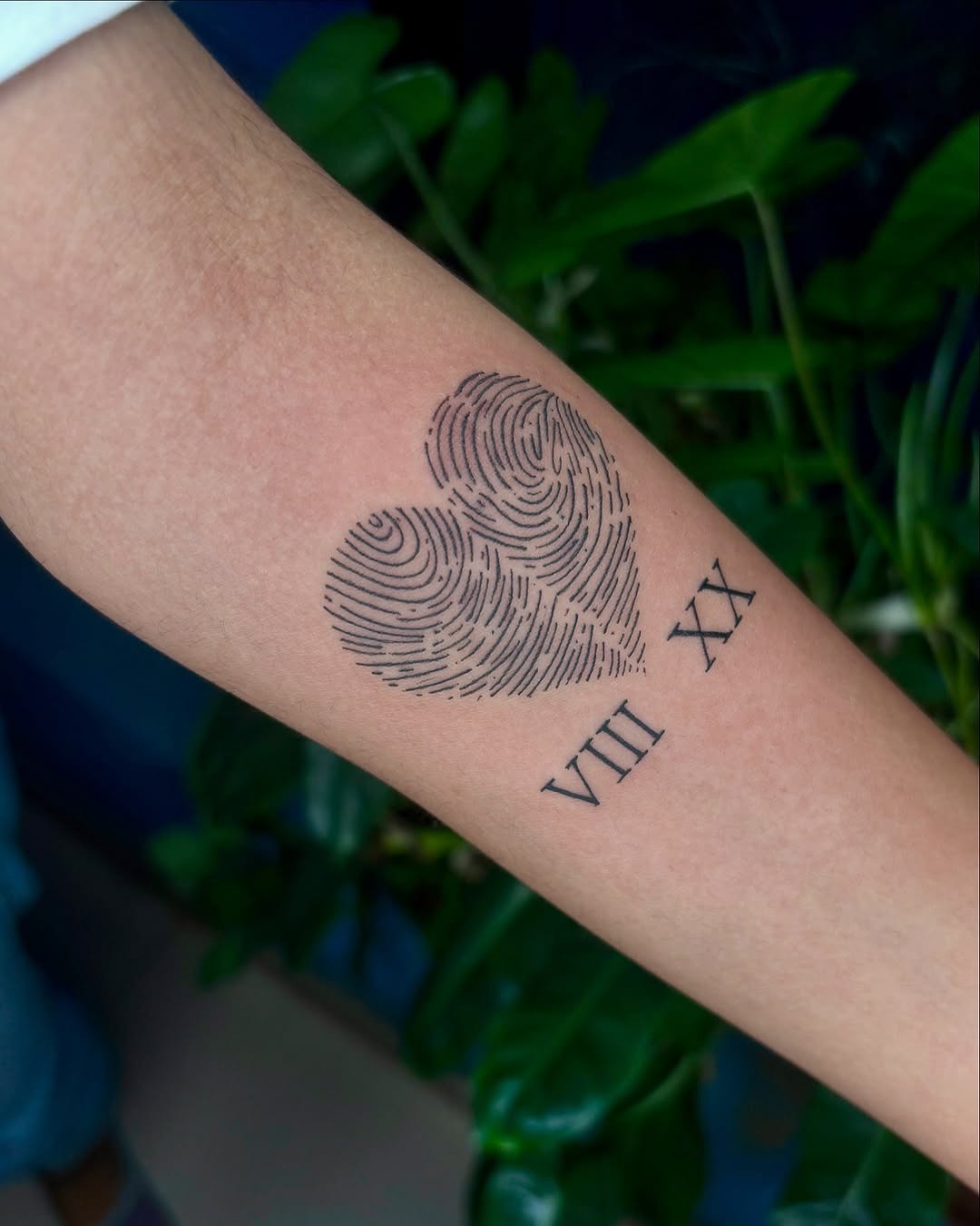 A heartfelt fingerprint tattoo with personal touch Tattoo Design
