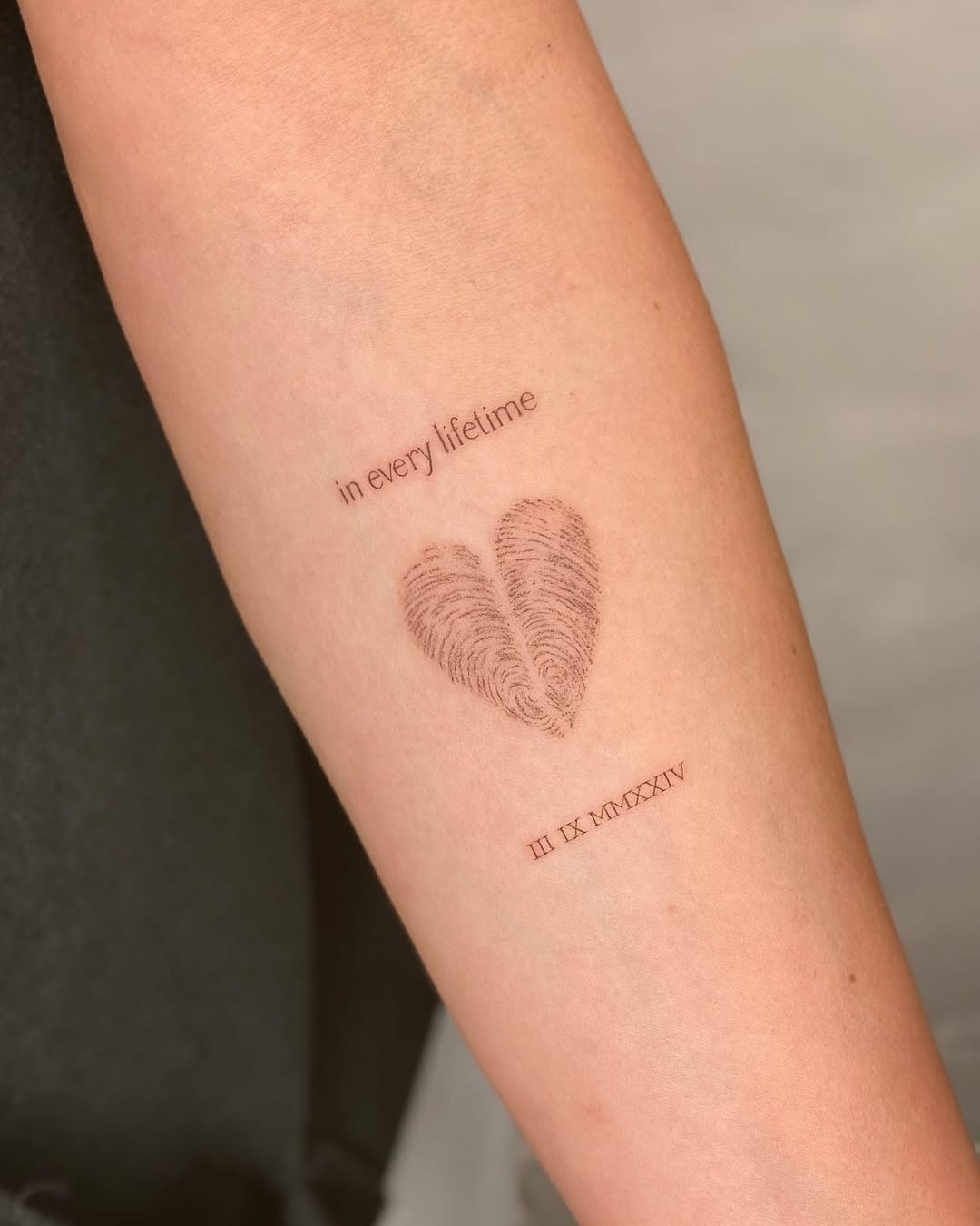 Unique fingerprint heart tattoo design concept Tattoo Design