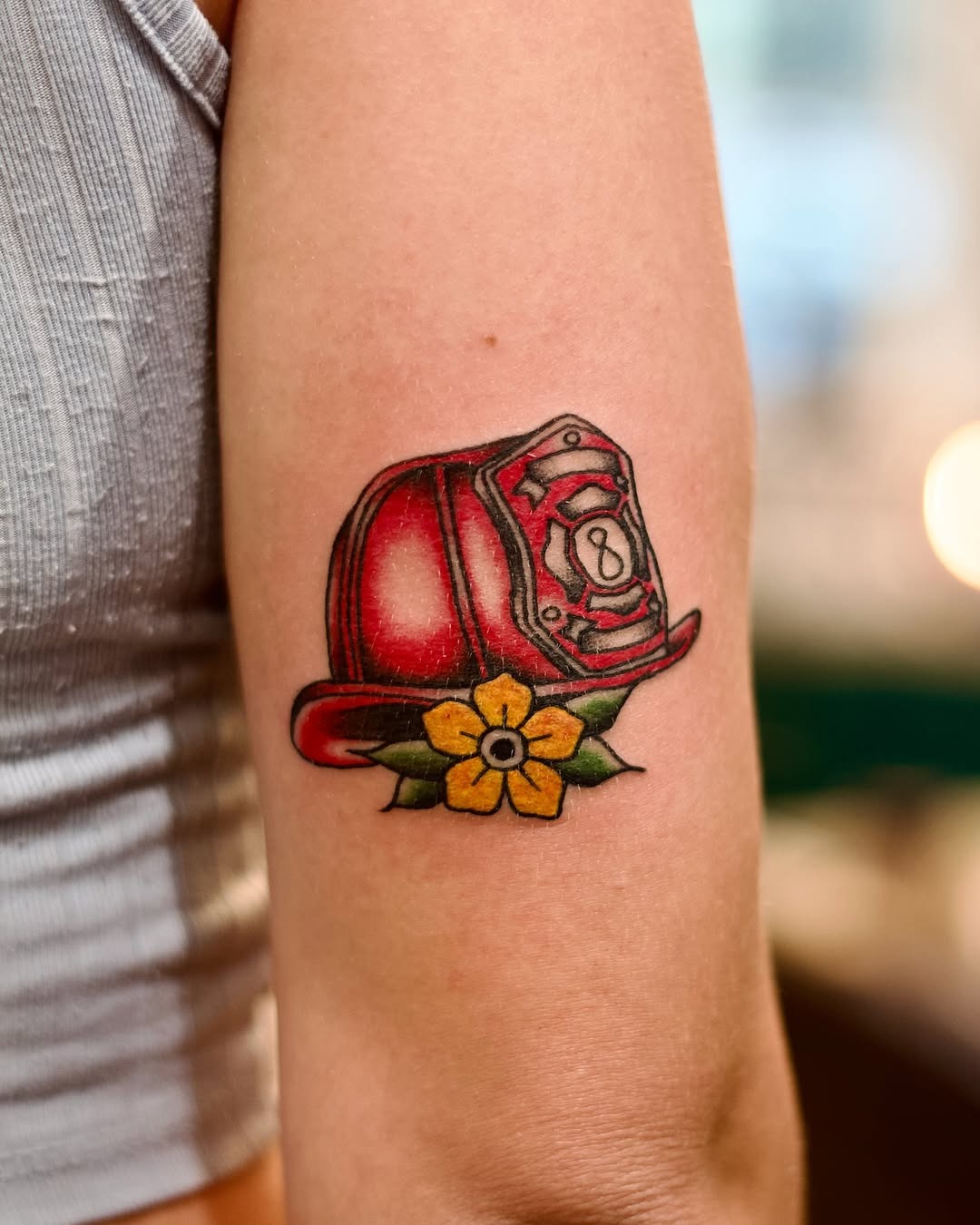 The design centers on bold tribute firefighters imagery that reads clearly at a glance.