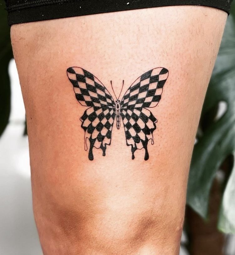 Dalmatian with Heart Spots Tattoo Design