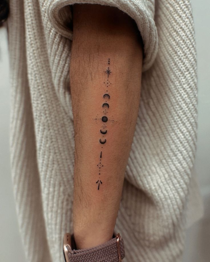 Rose and Cross Forearm Sleeve Tattoo Design
