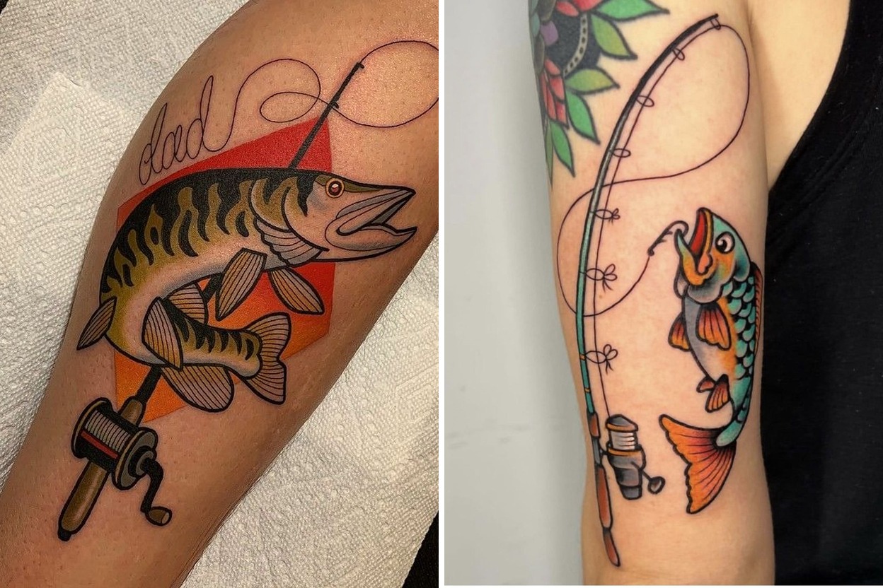 25+ Fishing Tattoo Ideas That Celebrate Adventure Memories and Style Featured Lookbook Collage