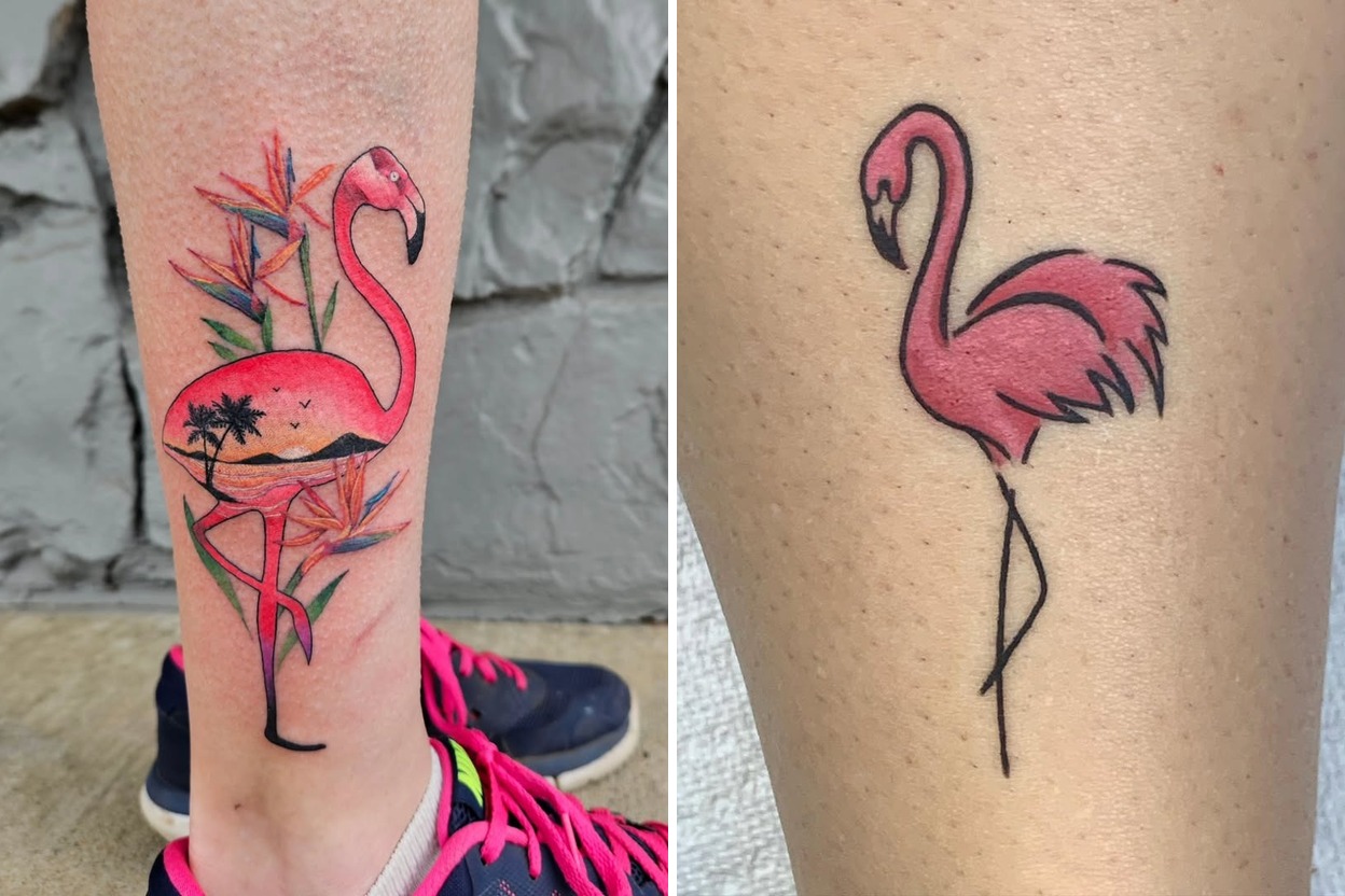 52+ Flamingo Tattoo Ideas Curated for Your Next Session Featured Lookbook Collage
