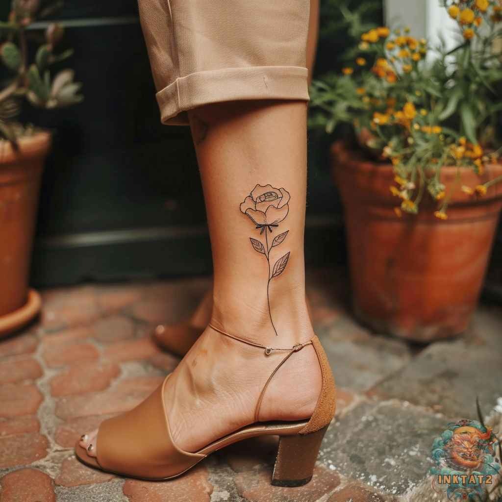 Decorative Floral Swirl Tattoo Design