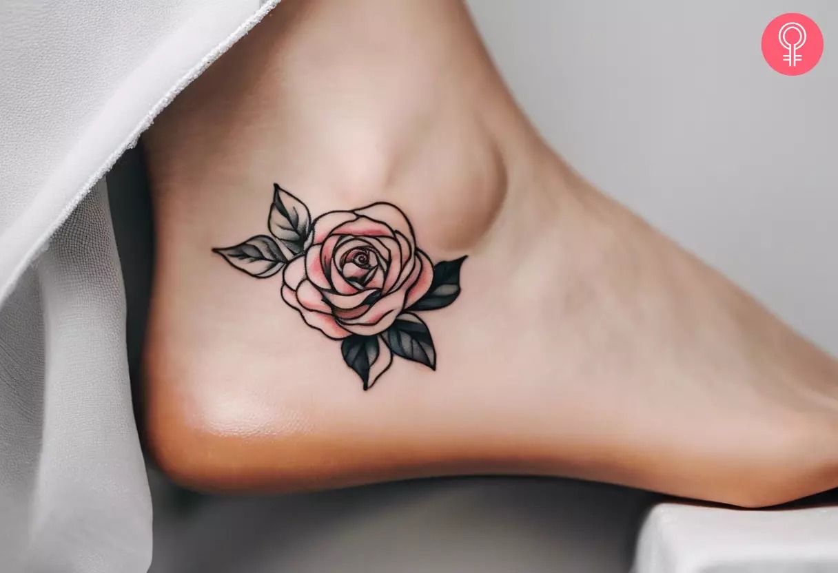 Elegant Rose Tattoo Design