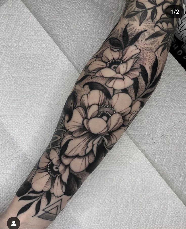 Tropical Japanese Color Sleeve Tattoo Design