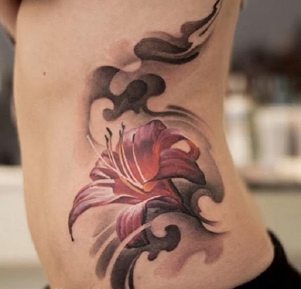 A Flower in the Mist Flower Tattoo Tattoo Design