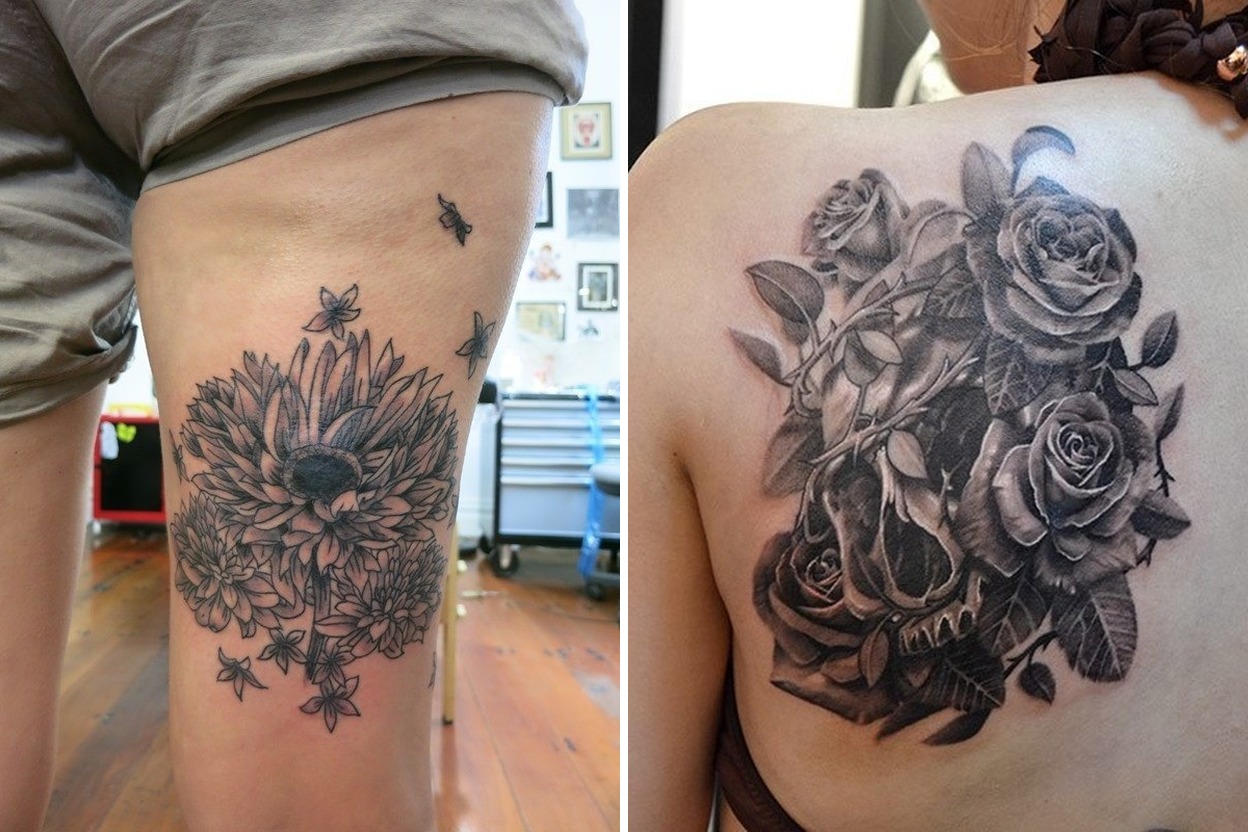 58+ Flower Tattoo Ideas That Make a Bold Artistic Statement Featured Lookbook Collage