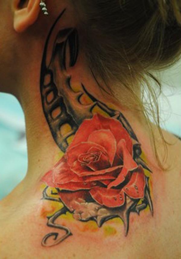 Flower with Metal Flower Tattoos Tattoo Design
