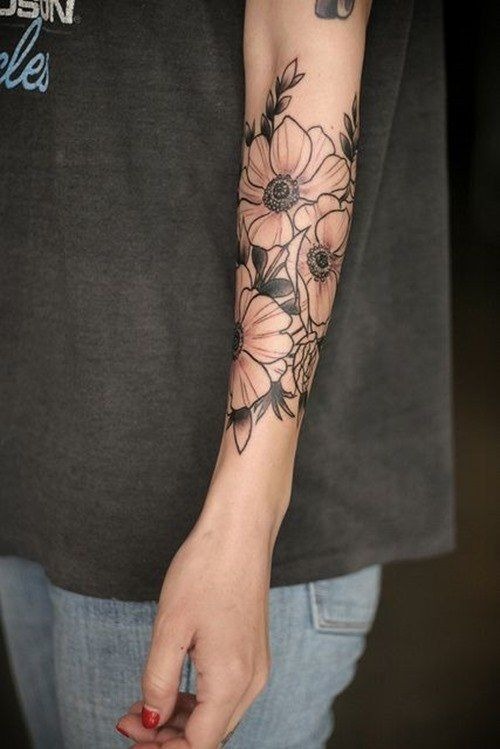 Flowers in Bloom Flower Tattoos Tattoo Design