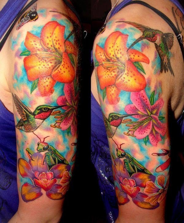 Nature’s Finest HalfSleeve Tattoo Tattoo Design