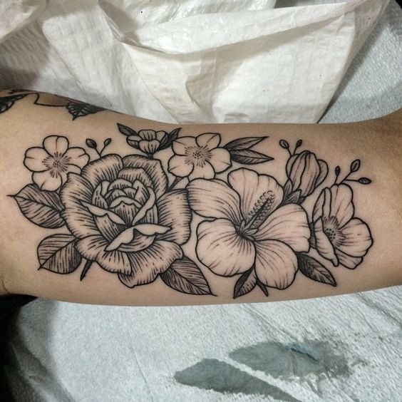 Plain and Simple Flower Tattoos Tattoo Design