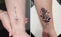 58+ Flower Wrist Tattoo Ideas & Inspiration