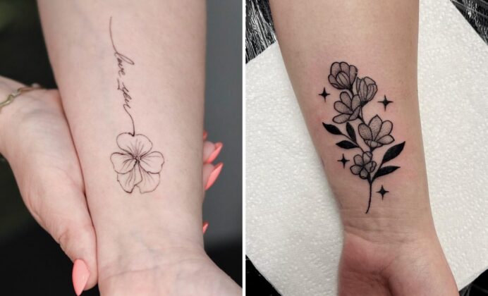 58+ Flower Wrist Tattoo Ideas & Inspiration