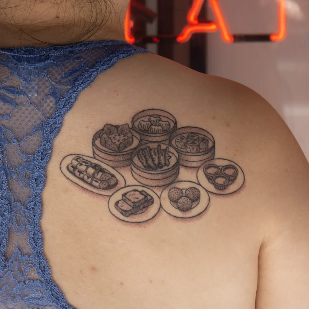 Delicious dim sum-inspired tattoo design Tattoo Design