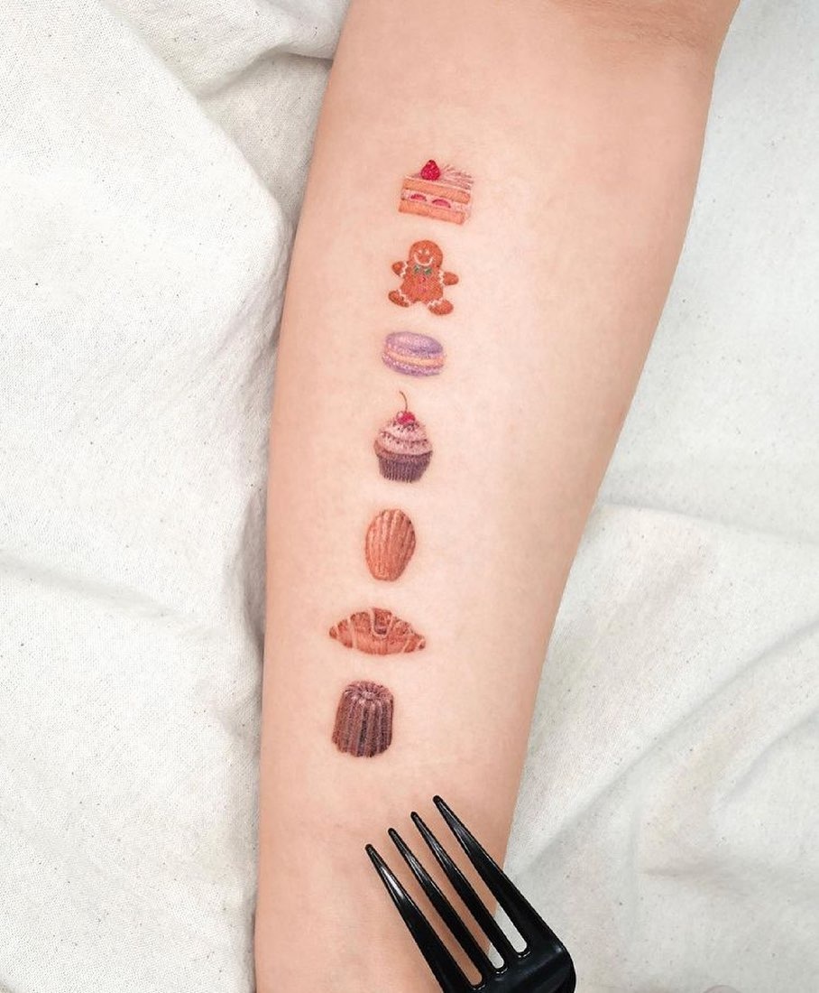 Delicious pastry tattoos that delight the eye Tattoo Design