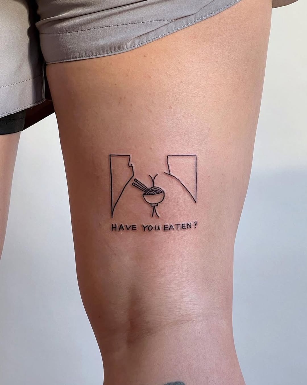 Quirky tattoo reflecting culinary culture Tattoo Design