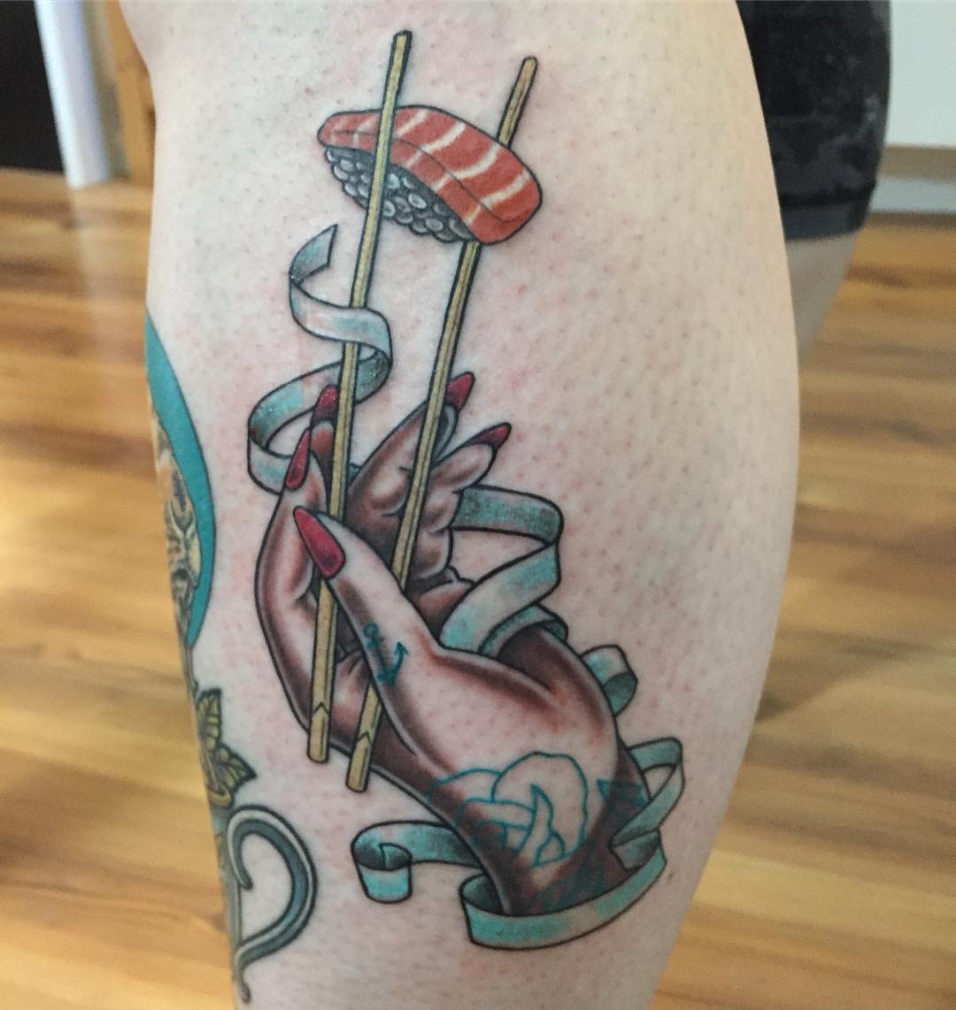 Sushi lovers unite with this vibrant tattoo Tattoo Design