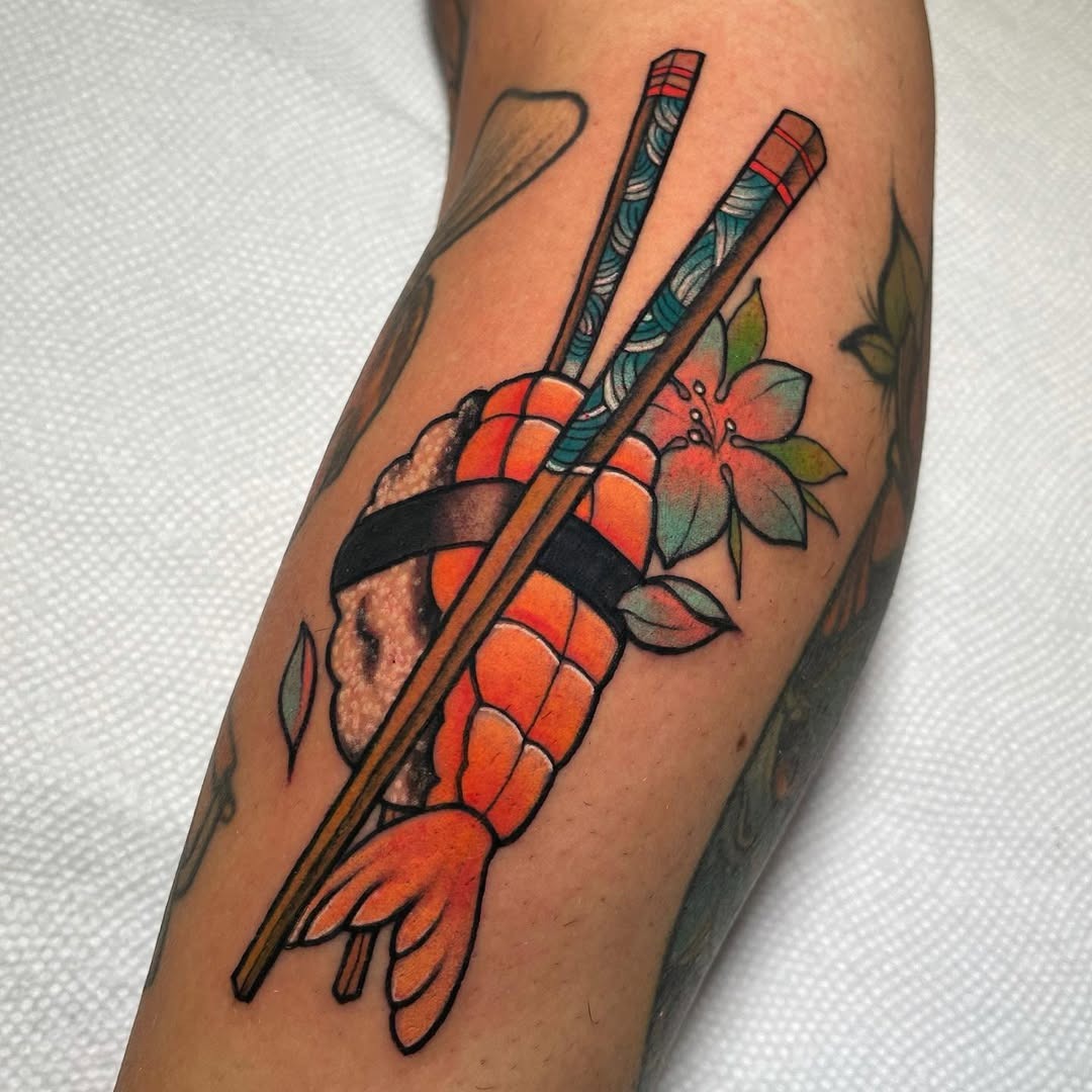 Vibrant Culinary Art Inspired Tattoo Design Tattoo Design